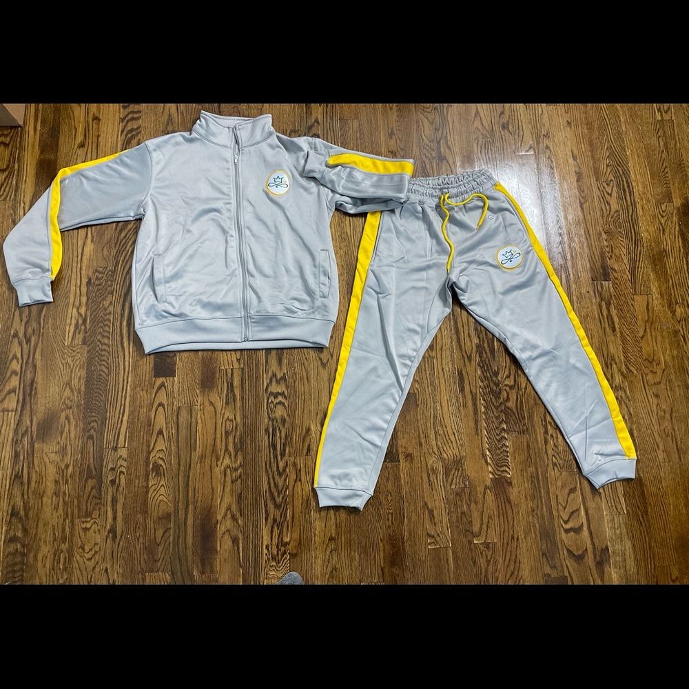 TNN Grey & Gold Tracksuit Top